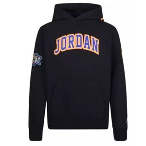 Jordan Patch Work Black Hoodie Boys XL